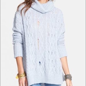SOLD Light blue free people sweater